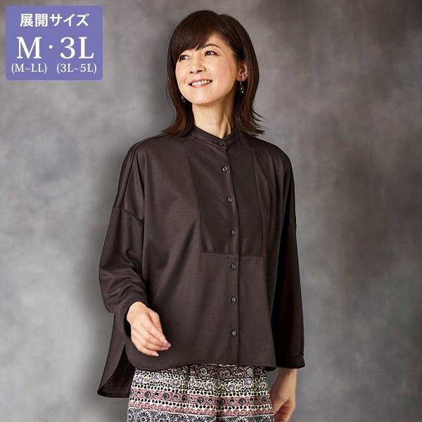 最新のデザイン ゆったりドルマンブラウス / 大きいサイズ M 3L / 50代 60代 70代 80代 ファッション ミセス シニア レディース 婦人服 百貨店販売商品 ブラウス ドルマン, チバシ b5b1c67b