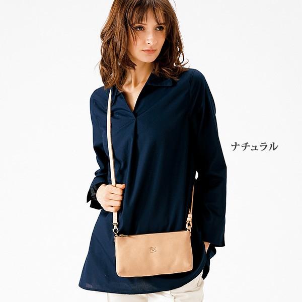 イルビゾンテ　Fifty On レザーショルダーバッグ　ナチュラル IL BISONTE（イルビゾンテ） 【並行輸入品】イルビゾンテ ショルダー