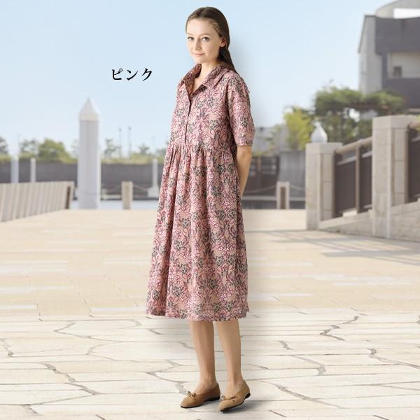 ワンピース きれいめ おしゃれ ミセス シニア ファッション 50代 60代