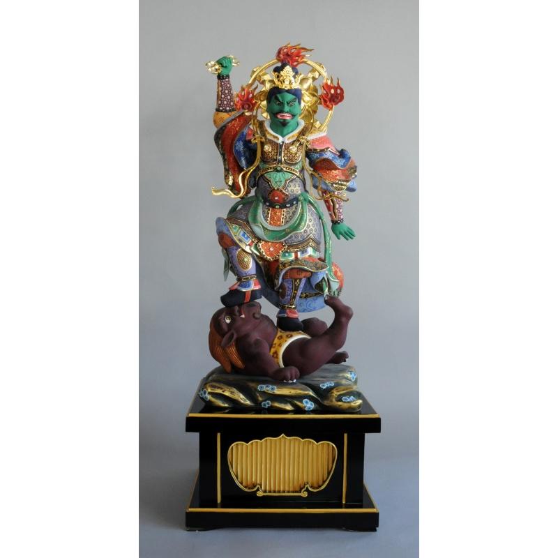 四天王立像 総高3尺 樟材 極彩色仕上げ : 有限会社みやこ仏像