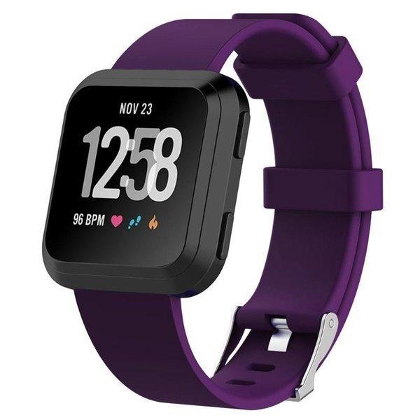Fitbit 腕時計 交換ベルト 22? 時計バンド ラバー シリコン スポーツ ストラップ ブレスレット カラフル|紫-L｜miyakodou｜02