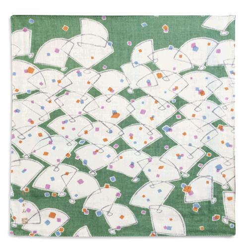 ミニ扇×萌黄色（もえぎいろ） | 