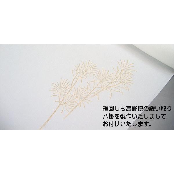 色無地　付け下げ柄　高野槙　かめのぞき【反物1反・正絹胴裏1枚・正絹縫取共色八掛1枚のセット】の画像