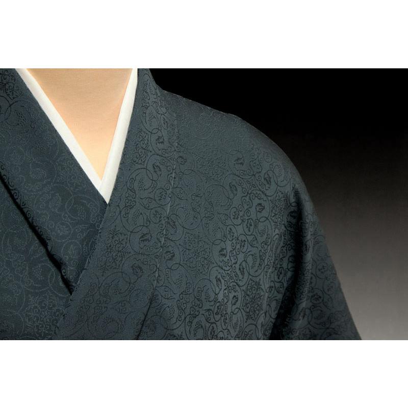 色無地　紋意匠　正倉院葡萄唐草文　御召茶の画像