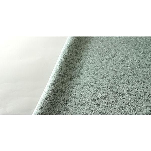 色無地 双葉葵文 錆青磁 : 色無地着物専門 みやこさかえ - 通販