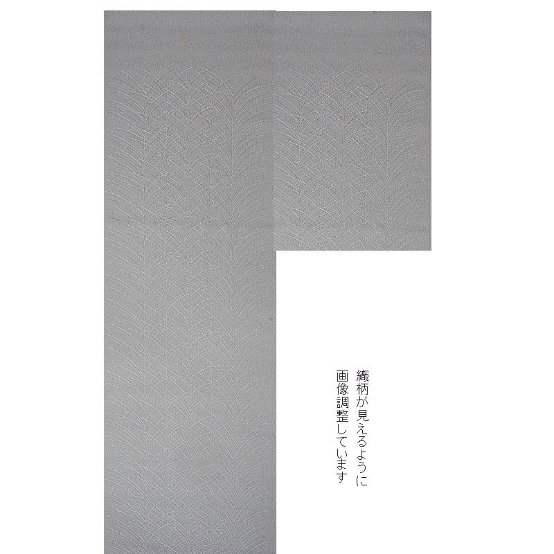 色無地　付下げ柄　大王松　灰桜【反物1反・正絹胴裏1枚・正絹共色別八掛1枚のセット】の画像
