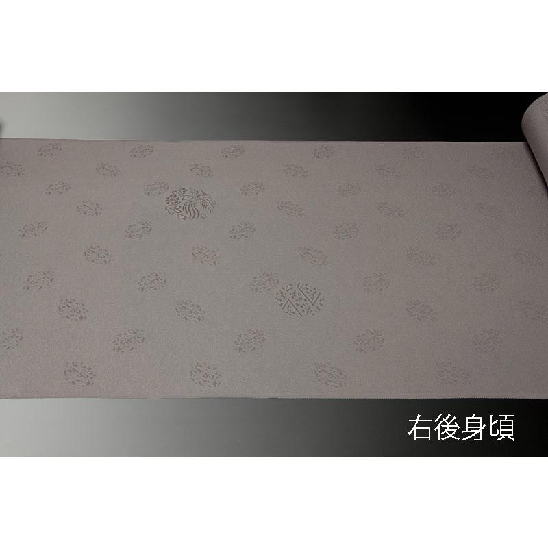 色無地 木目調 紋意匠 八掛付き 薄墨色 正絹 反物 色無地 木目調 紋意匠 八掛付き 薄墨色 正絹 反物 正絹 反物