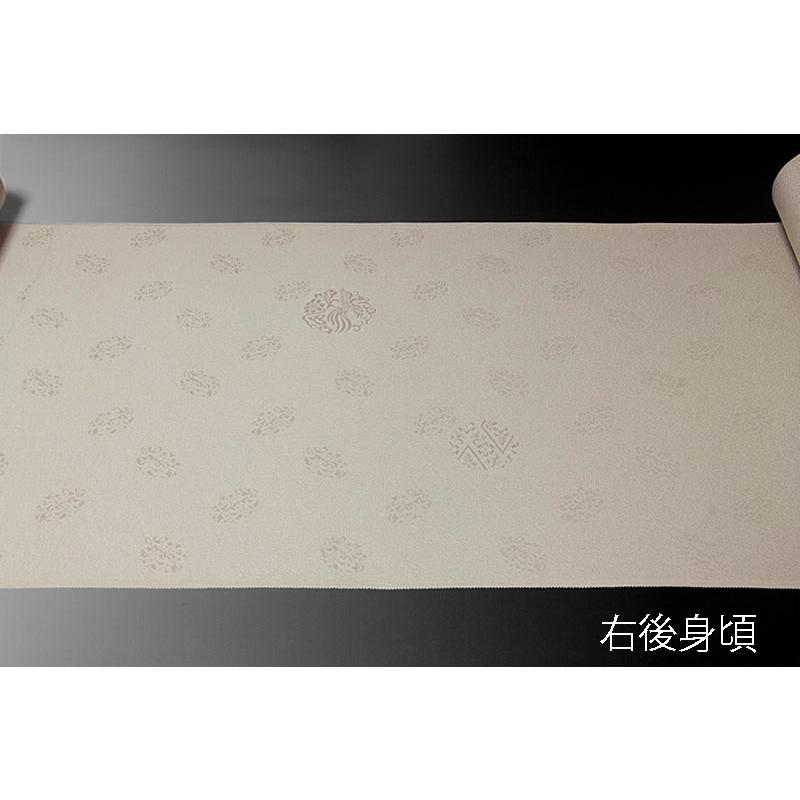 色無地 付下げ柄 椿地桐竹鳳凰文 グレーベージュ【反物1反・正絹胴裏1 
