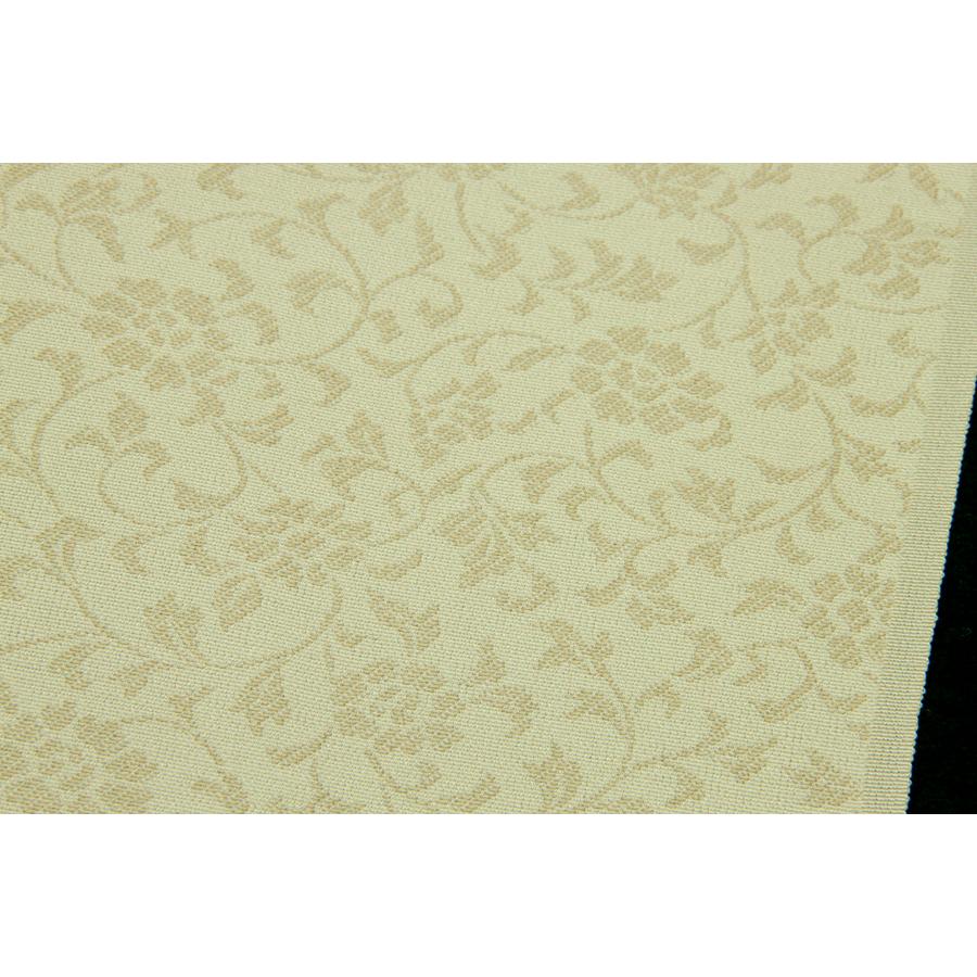 紋御召　唐織　唐草文　生成りの画像