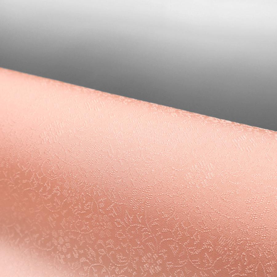 色無地　唐織唐草文　カメオピンクの画像