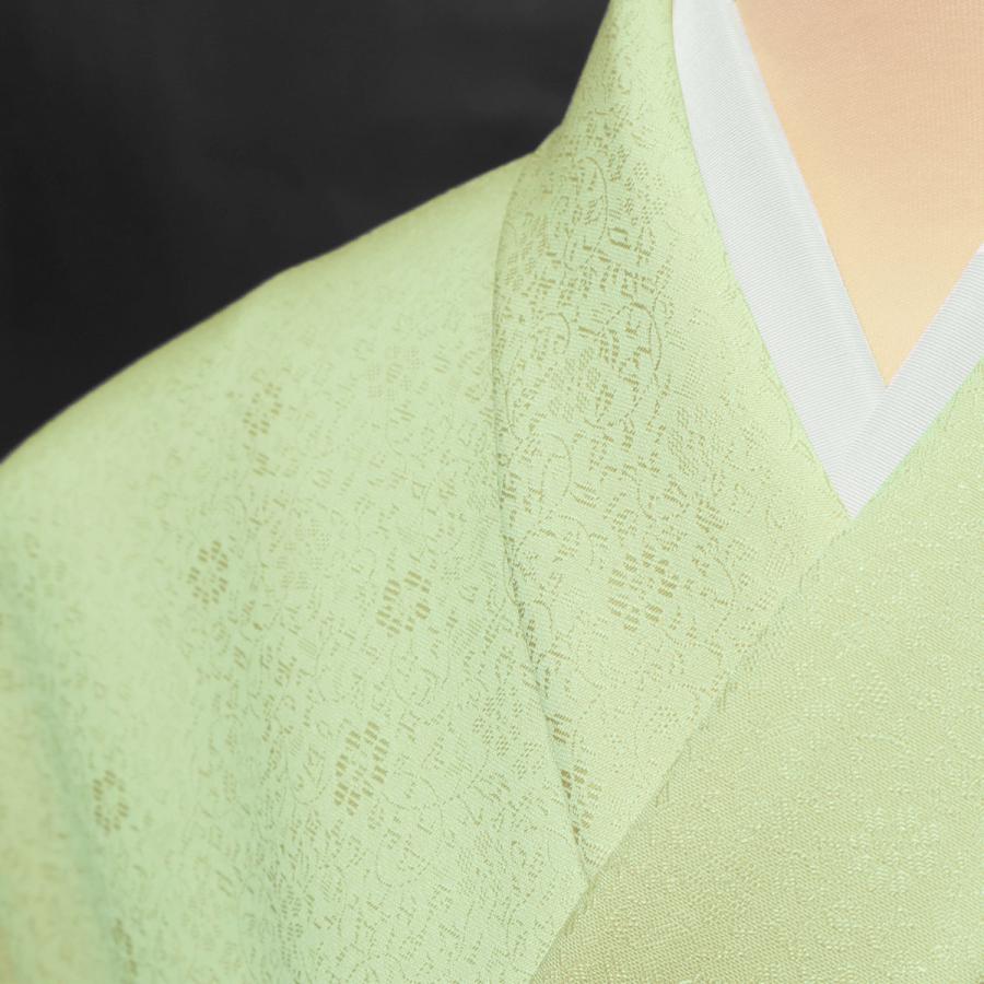 今月限定 特別大特価 色無地 唐織唐草文 オパールグリーン 50 Off Www Ladislexia Net