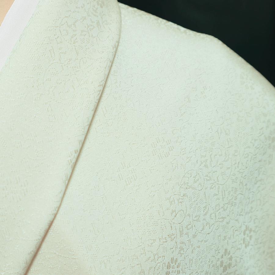 色無地　唐織唐草文　薄はなだの画像