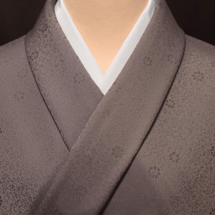 色無地　唐織唐草文　黒つるばみの画像