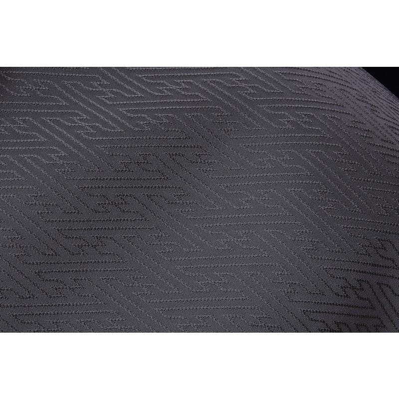 B5 単衣 作家物 紗綾形の地模様 くすみカラー 正絹 色無地 着物 11 k1-68165_1.jpg