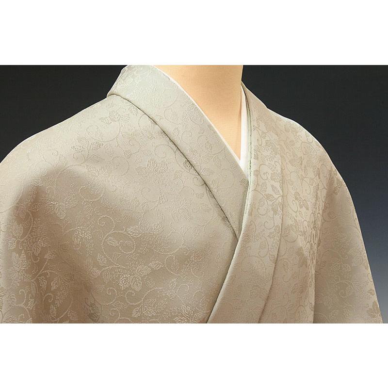 色無地　唐織桐唐草　利休茶の画像
