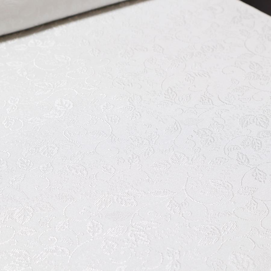色無地　先練唐織桐唐草　銀色の画像
