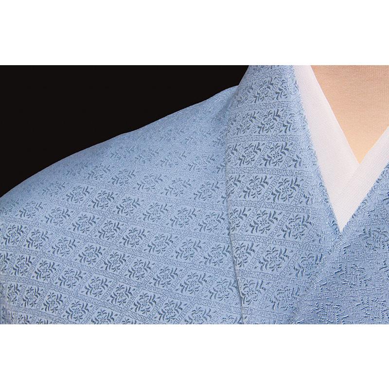 色無地 海松菱文 勿忘草色 : 色無地着物専門 みやこさかえ - 通販