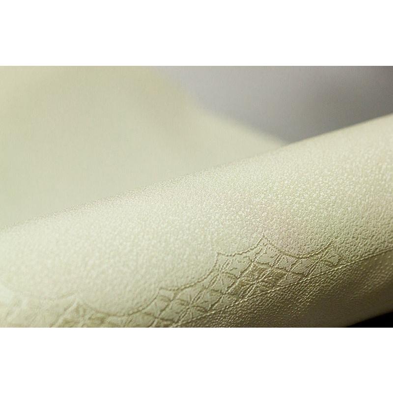 幻の絹　黄金糸　無地感　小紋反物 緑色 雲模様 絹製　作家物　八掛付き 幻の絹 黄金糸 無地感 小紋反物 緑色 雲模様 絹製 作家物 八掛付き