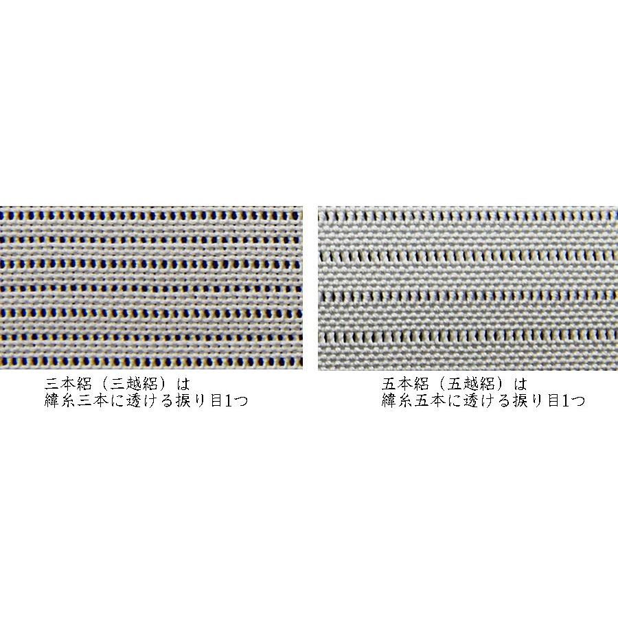色無地　京丹後産　三本駒絽　ラベンダーグレーの画像