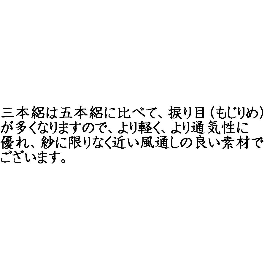 色無地　京丹後産　三本駒絽　ラベンダーグレーの画像