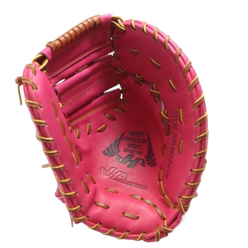 タグ付き 新品 ハタケヤマ ファーストミット 硬式用 台湾製 ピンク