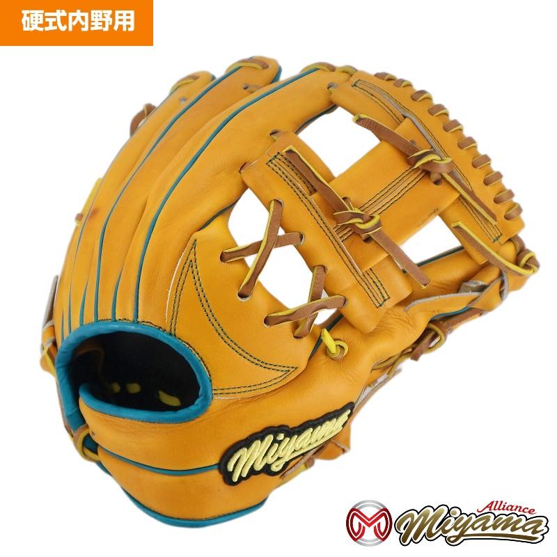 訳あり商品 ミヤマ miyama251 硬式 野球 グラブ 内野用 右投げ 軟式
