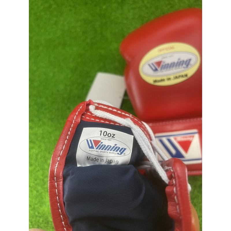 【新品】Winning 10オンス MS-300B レッド Winning Boxing Gloves Professional Type MS-300B 10 oz Red Tape