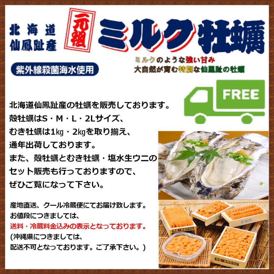 驚きの価格が実現 北海道仙鳳趾産 殻牡蠣 Lサイズ30個入 むき牡蠣 500g 25玉前後 2ｐｃセット 生食用 販売 通販 生鮮 海鮮品 ギフト q バーベキュー むき身 殻付き 生ガキ Cisama Sc Gov Br