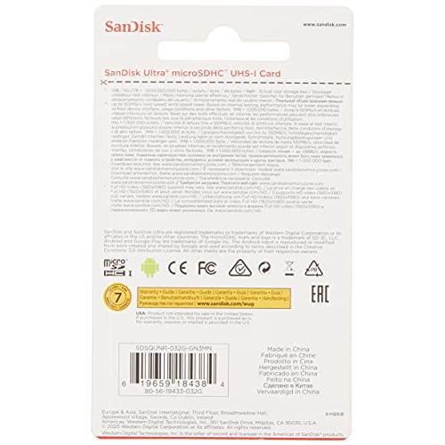 SanDisk Ultra 32GB 100MB/s UHS-I Class 10 MicroSDHC Card SDSQUNR-032G-GN3MN｜miyamay｜02