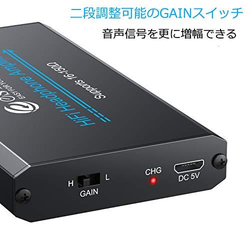 eSynic ヘットホンアンプ HiFi 16-300Ω 3.5mmジャック MP3 MP4など対応