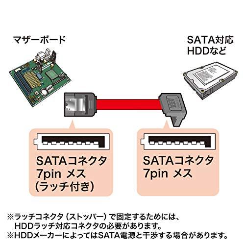 サンワサプライ 上L型シリアルATA3ケーブル 0.5m TK-SATA3-05UL｜miyamay｜04