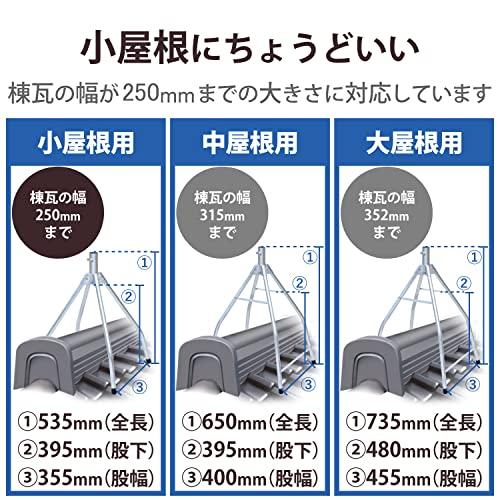 DXアンテナ 屋根馬 ルーフベース 股幅355mm 溶融亜鉛メッキ仕様 MH35ZT｜miyamay｜02