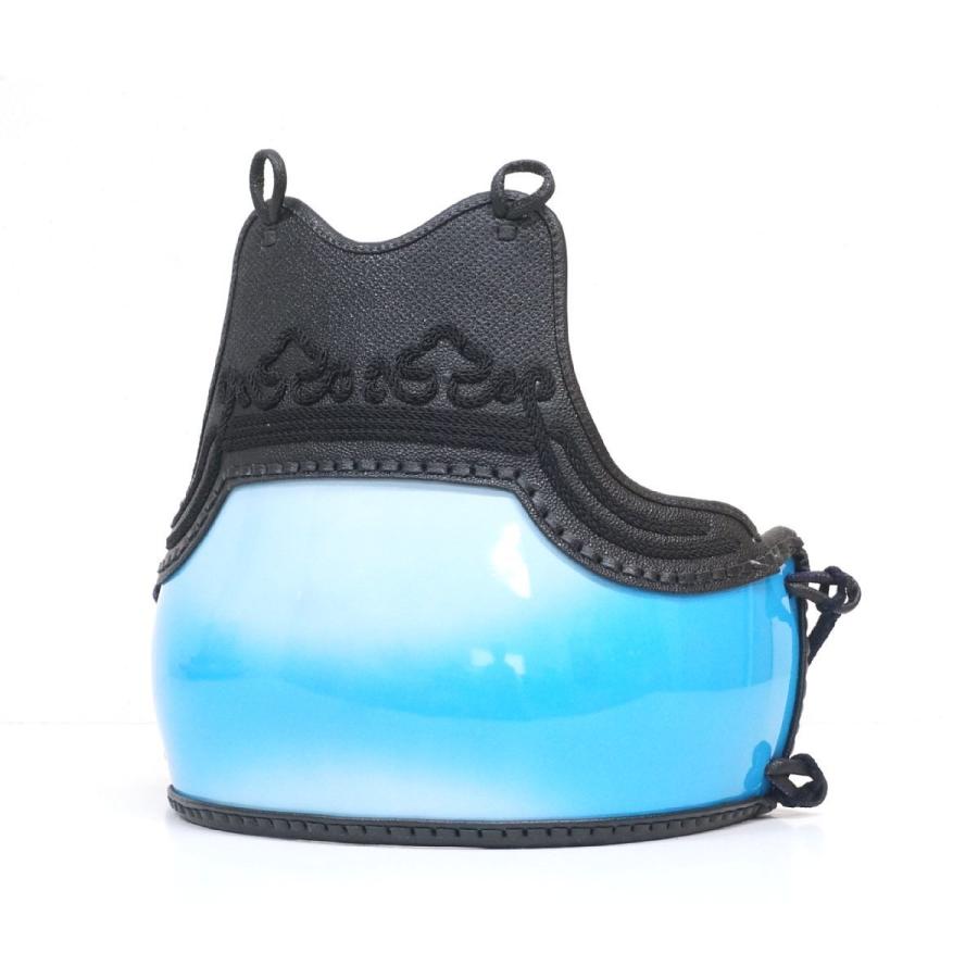 売れ筋ランキング S2154 胴単品 竹胴型樹脂胴 未使用品 水色 変わり塗 鬼雲ナナメ刺胸 二本足 剣道防具 Wantannas Go Id