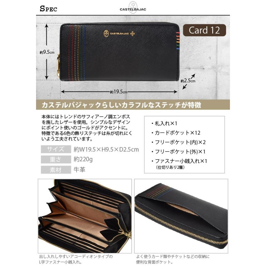 CASTELBAJAC（カステルバジャック） 財布 長財布 ラウンドファスナー
