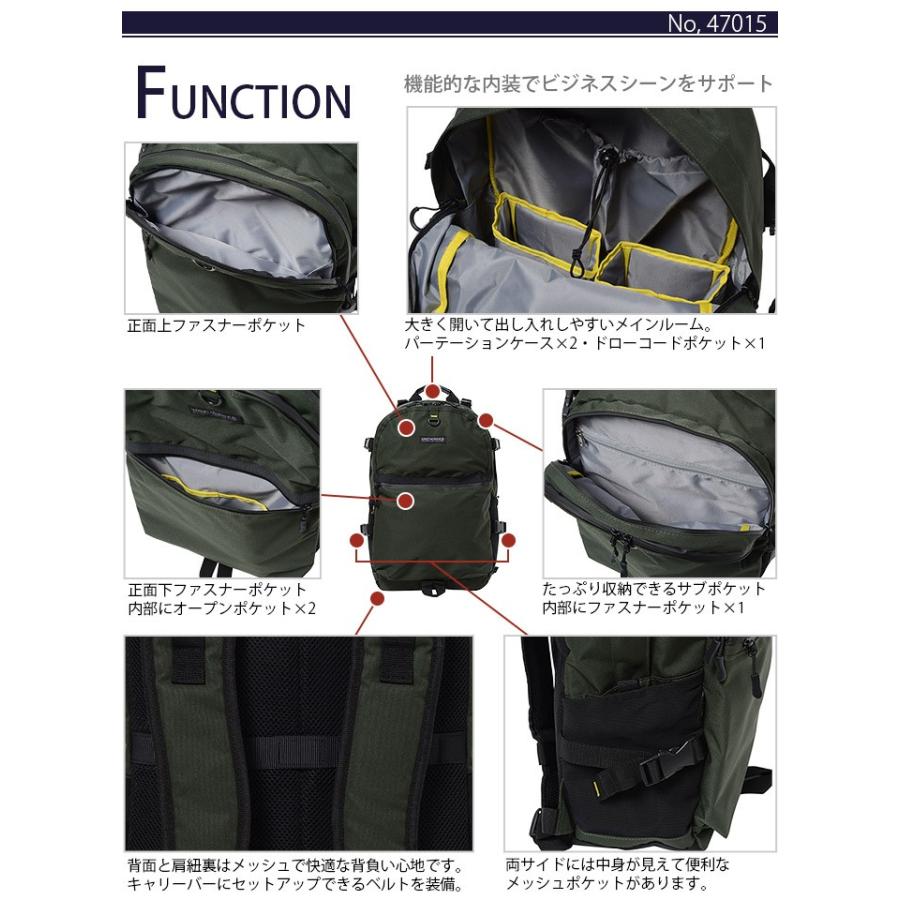 ビジネスバッグ ビジネスリュック UNFINISHED PACK 47015 メンズ 通勤