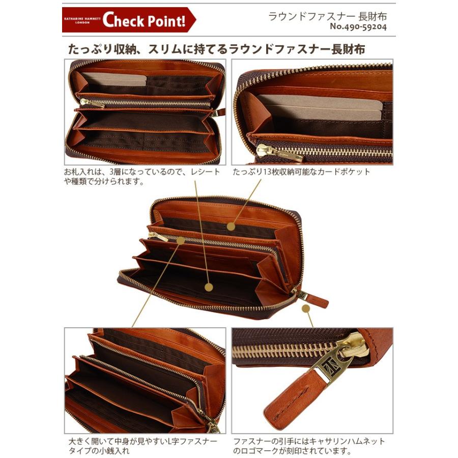 KATHARINE HAMNETT（キャサリンハムネット） 財布 長財布 ラウンド