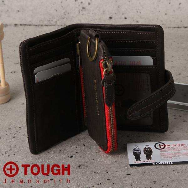 【早い者勝ち‼️】  Jeans 2つ折り財布 TOUGH Jeansmith（タフジーンズスミス） タフ LIMPLY 縦型二つ折り財布