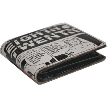 ブラック二つ折り財布 TOUGH COMIC PRINT （80/20） 2つ折り財布 68022 : かばんのミヤモト