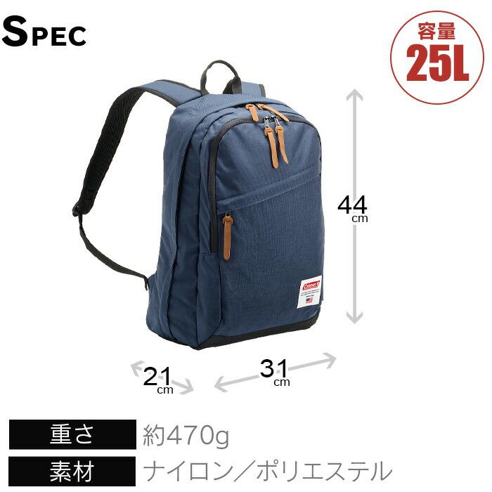 Coleman（コールマン） リュック 大容量 25L coleman アメリカン