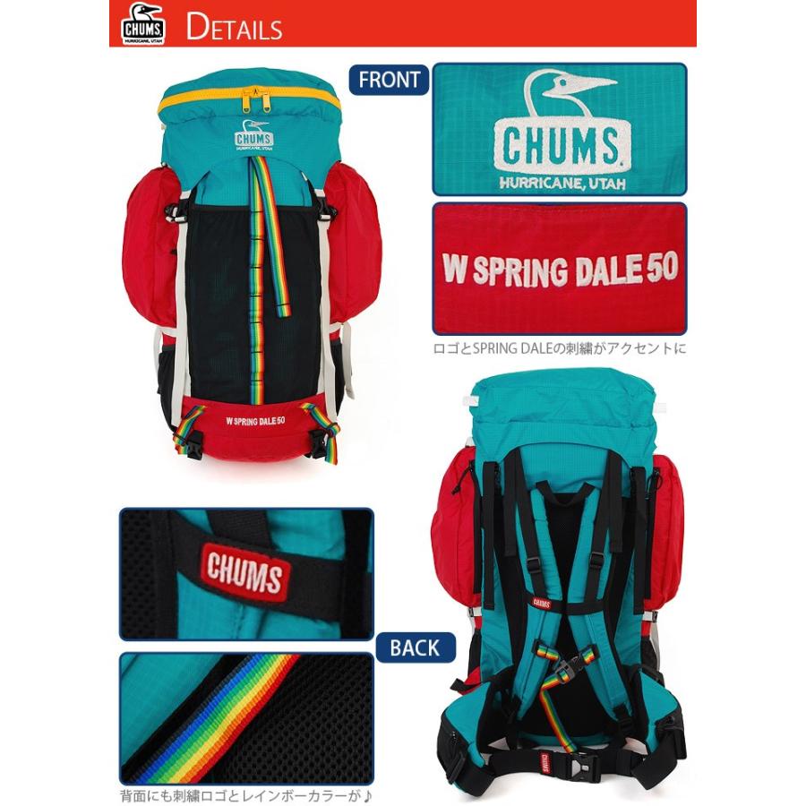 CHUMS - CHUMS スプリングデール50L CHUMS チャムス リュック リュックサック ザック 50L SPRING