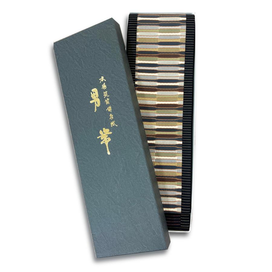 正絹角帯 No.6-1631 お仕立て不要 リバーシブル 角帯  正絹 帯 男性用の画像