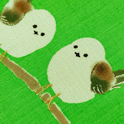 正絹 未仕立て 名古屋帯 No.6-2264 シマエナガ : みやもと呉服店