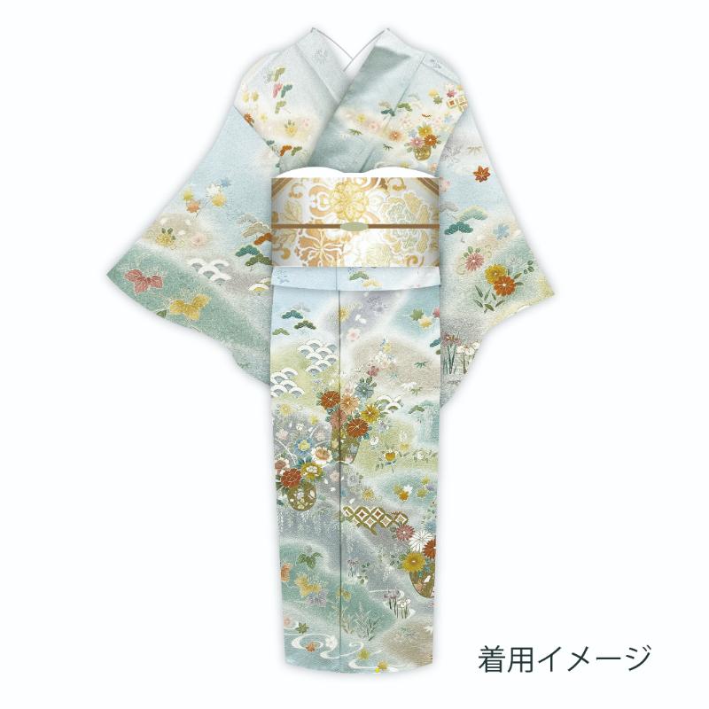訪問着 7-698 仕立上り 正絹の画像