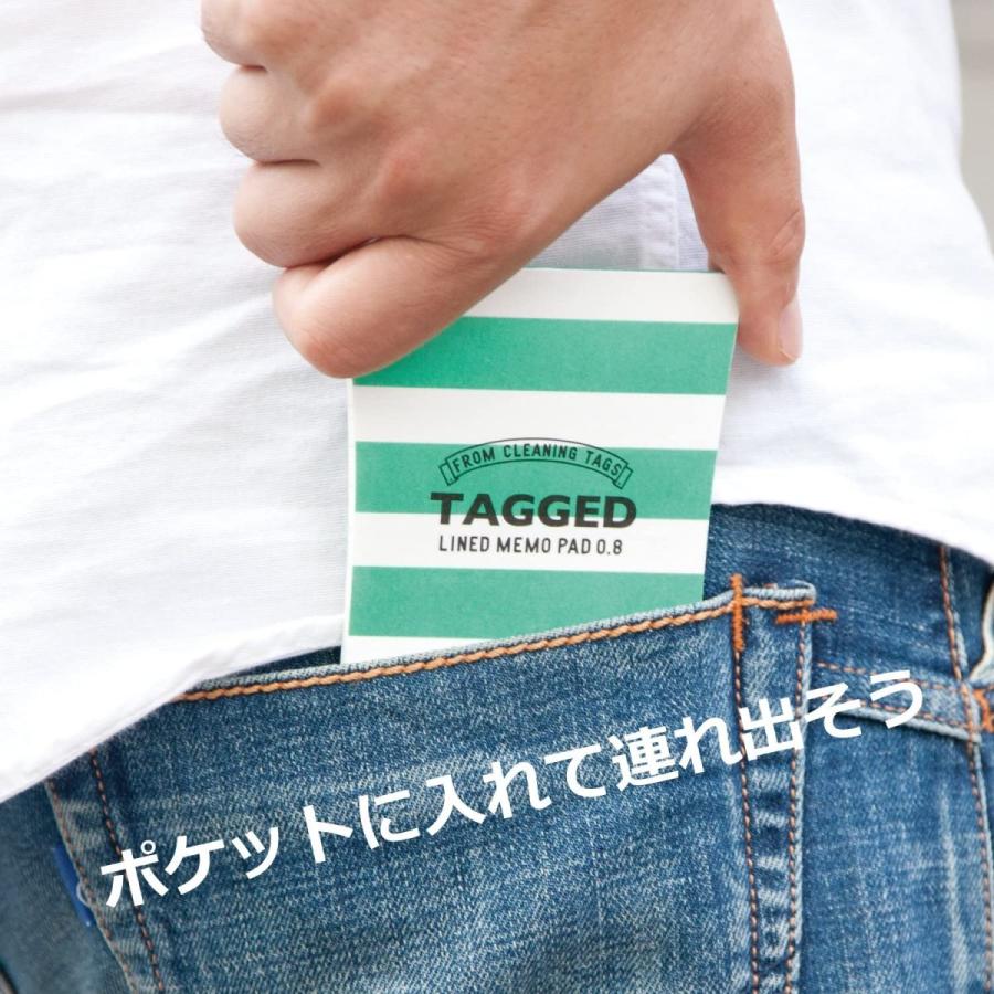 ハイモジモジ メモ帳 耐水 耐水メモ 耐洗紙 タグドメモパッド 横罫 S