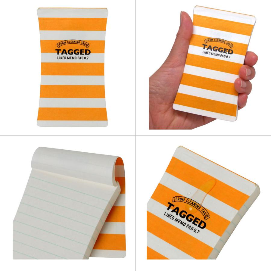 ハイモジモジ メモ帳 耐水 耐水メモ 耐洗紙 タグドメモパッド 横罫 S