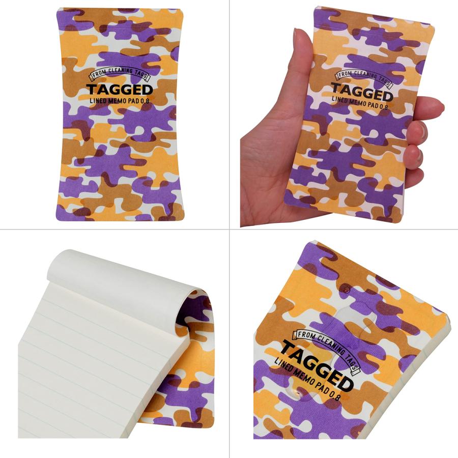 ハイモジモジ メモ帳 耐水 耐水メモ 耐洗紙 タグドメモパッド 横罫 S