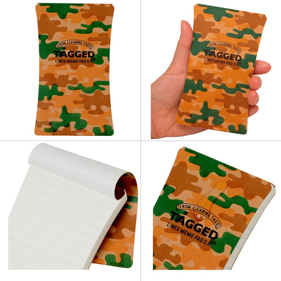 ハイモジモジ メモ帳 耐水 耐水メモ 耐洗紙 タグドメモパッド 横罫 S