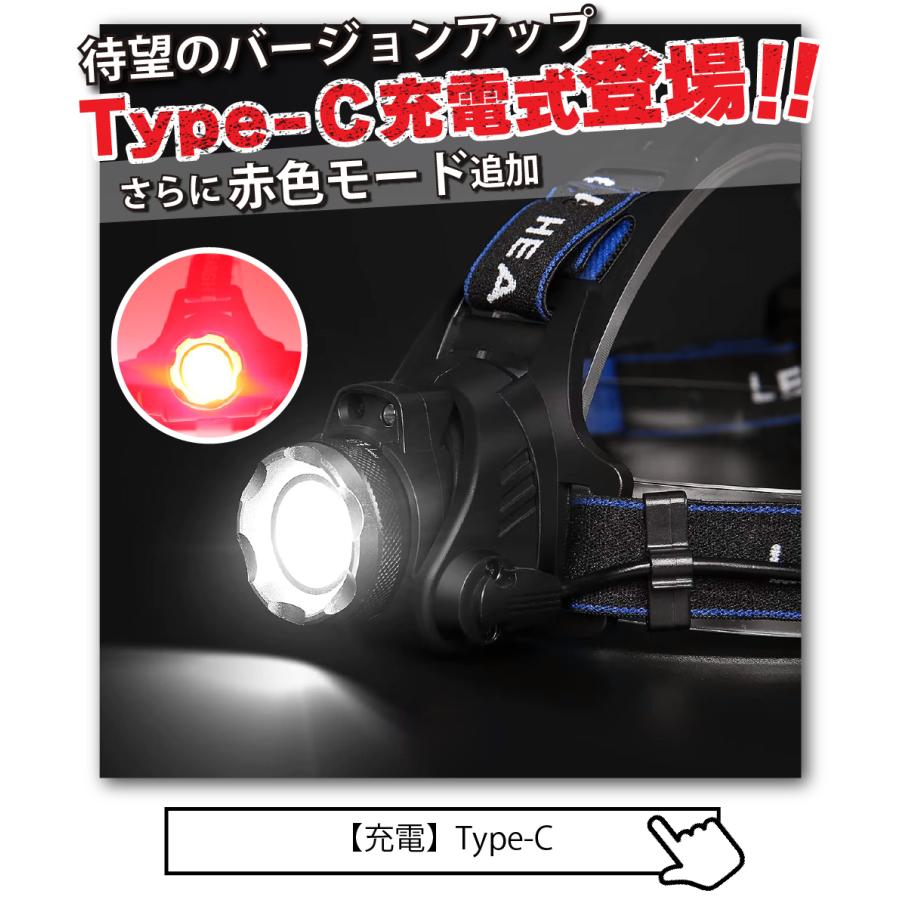 ヘッドライト 充電式 センサー機能 最強ルーメン ledヘッド