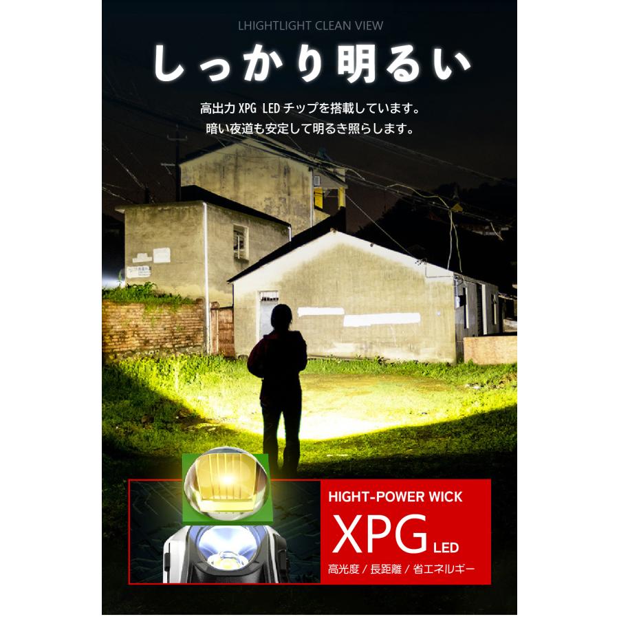 ヘッドライト 充電式 センサー機能 ネックライト 首掛け ledヘッド