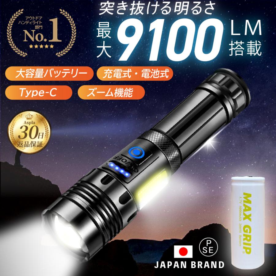 懐中電灯 ledライト led 強力 軍用 ハンディライト 充電式 cob 懐中電灯 ledライト led 強力 軍用 ハンディライト 充電式 cob